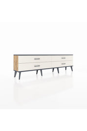 Arges TV Ünitesi 4 Çekmeceli  176x30x51 Çam-Antrasit/Aytaşı