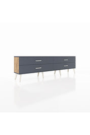 Arges TV Ünitesi 4 Çekmeceli  176x30x51 Çam-Antrasit/Antrasit