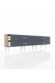 Arges TV Ünitesi 4 Çekmeceli  176x30x51 Çam-Antrasit/Antrasit