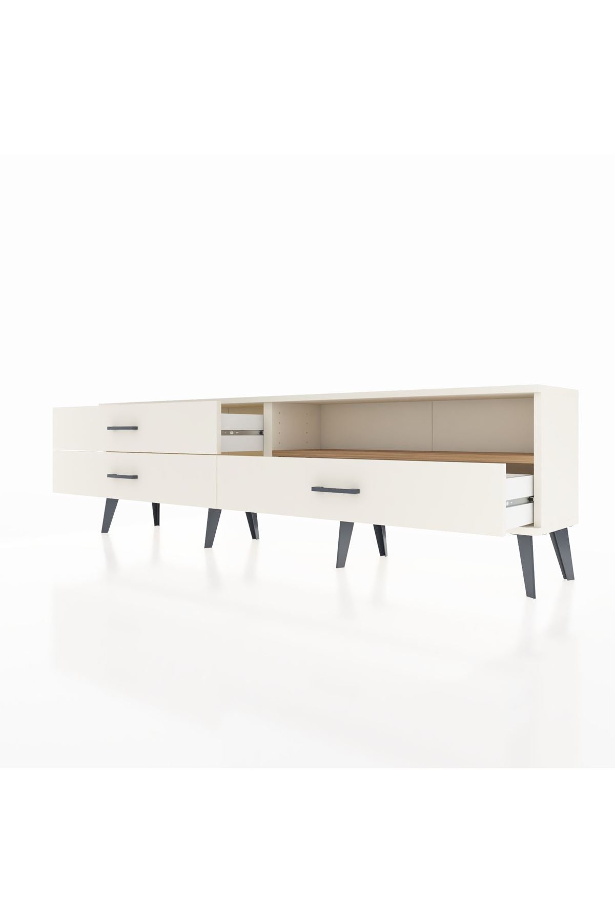 Arges TV Ünitesi Tek Raflı 3 Çekmeceli  176x30x51 Aytaşı-Çam/Aytaşı
