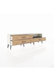 Arges TV Ünitesi Tek Raflı 3 Çekmeceli  176x30x51 Aytaşı-Antrasit/Çam