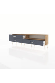 Arges TV Ünitesi Tek Raflı 3 Çekmeceli  176x30x51 Çam-Çam/Antrasit