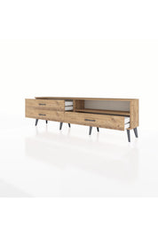 Arges TV Ünitesi Tek Raflı 3 Çekmeceli  176x30x51 Çam-Çam/Çam