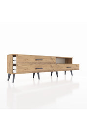 Arges TV Ünitesi Tek Raflı 3 Çekmeceli  176x30x51 Çam-Çam/Çam