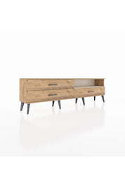 Arges TV Ünitesi Tek Raflı 3 Çekmeceli  176x30x51 Çam-Aytaşı/Çam