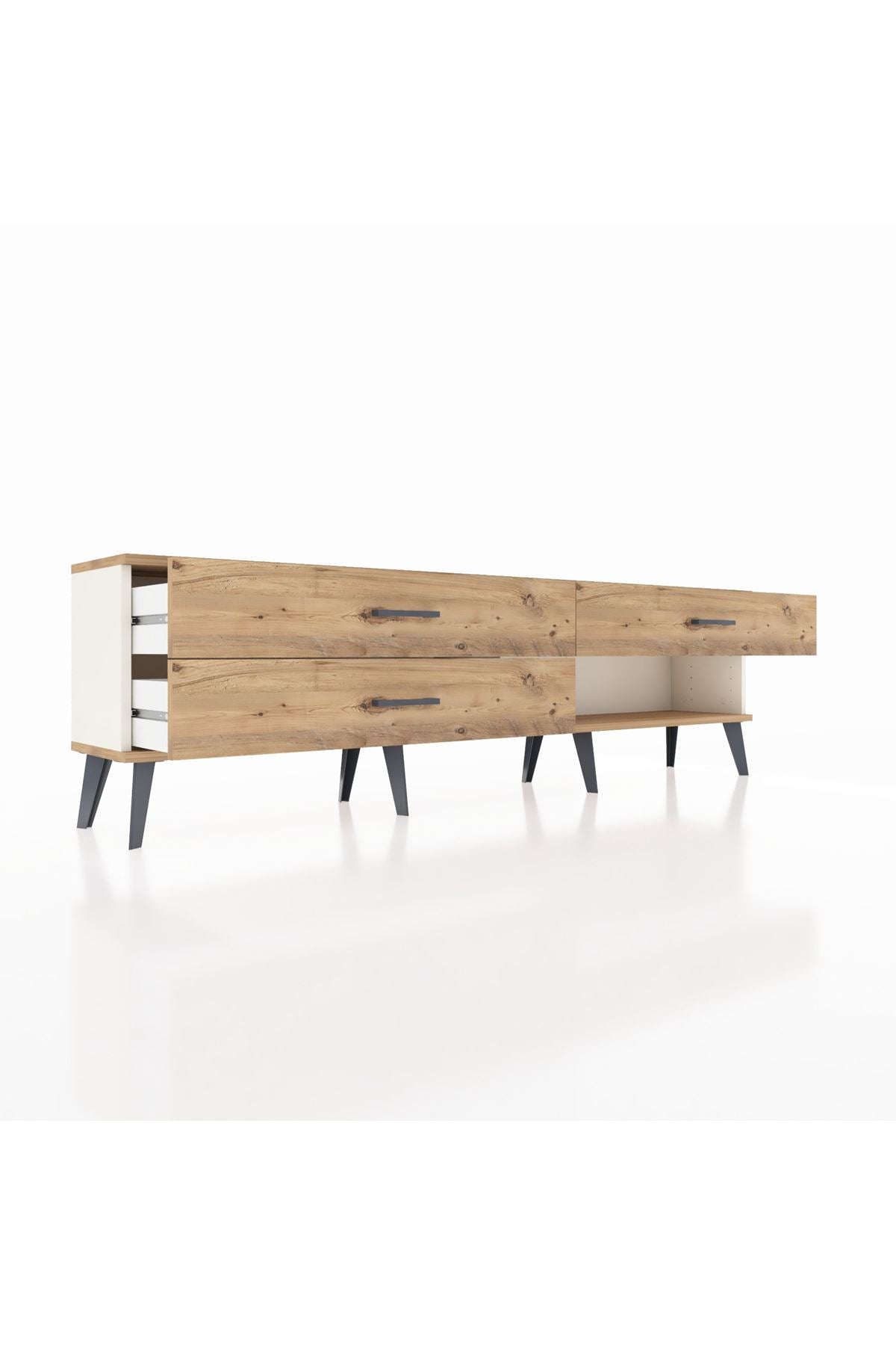 Arges TV Ünitesi 3 Çekmeceli  176x30x51 Aytaşı-Çam/Çam