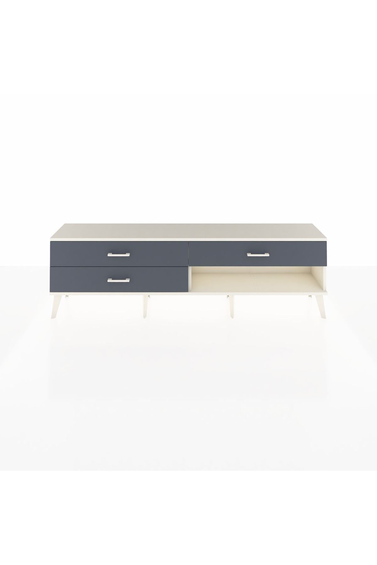Arges TV Ünitesi 3 Çekmeceli  176x30x51 Aytaşı-Aytaşı/Antrasit