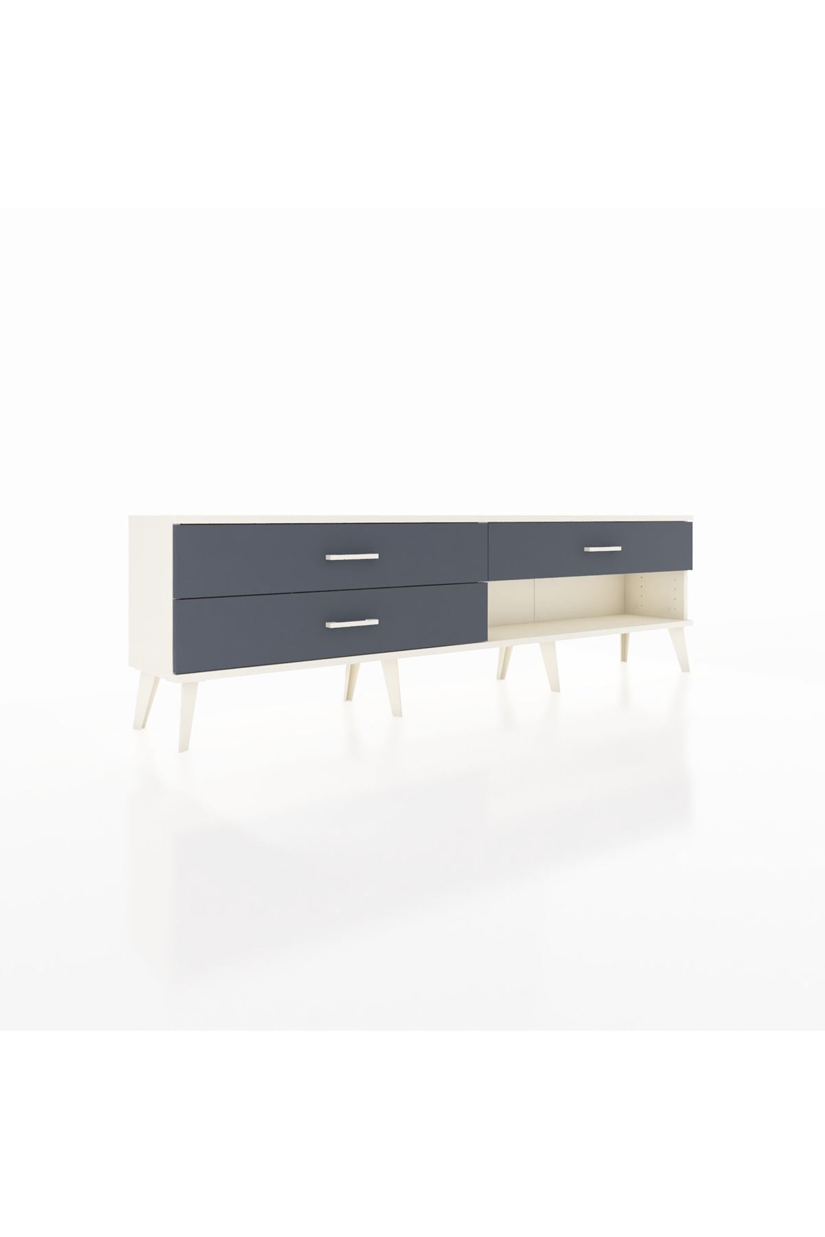 Arges TV Ünitesi 3 Çekmeceli  176x30x51 Aytaşı-Aytaşı/Antrasit