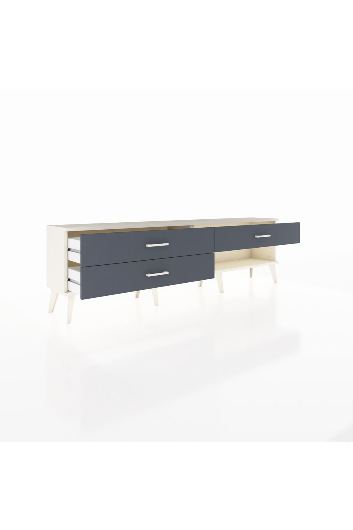 Arges TV Ünitesi 3 Çekmeceli  176x30x51 Aytaşı-Aytaşı/Antrasit