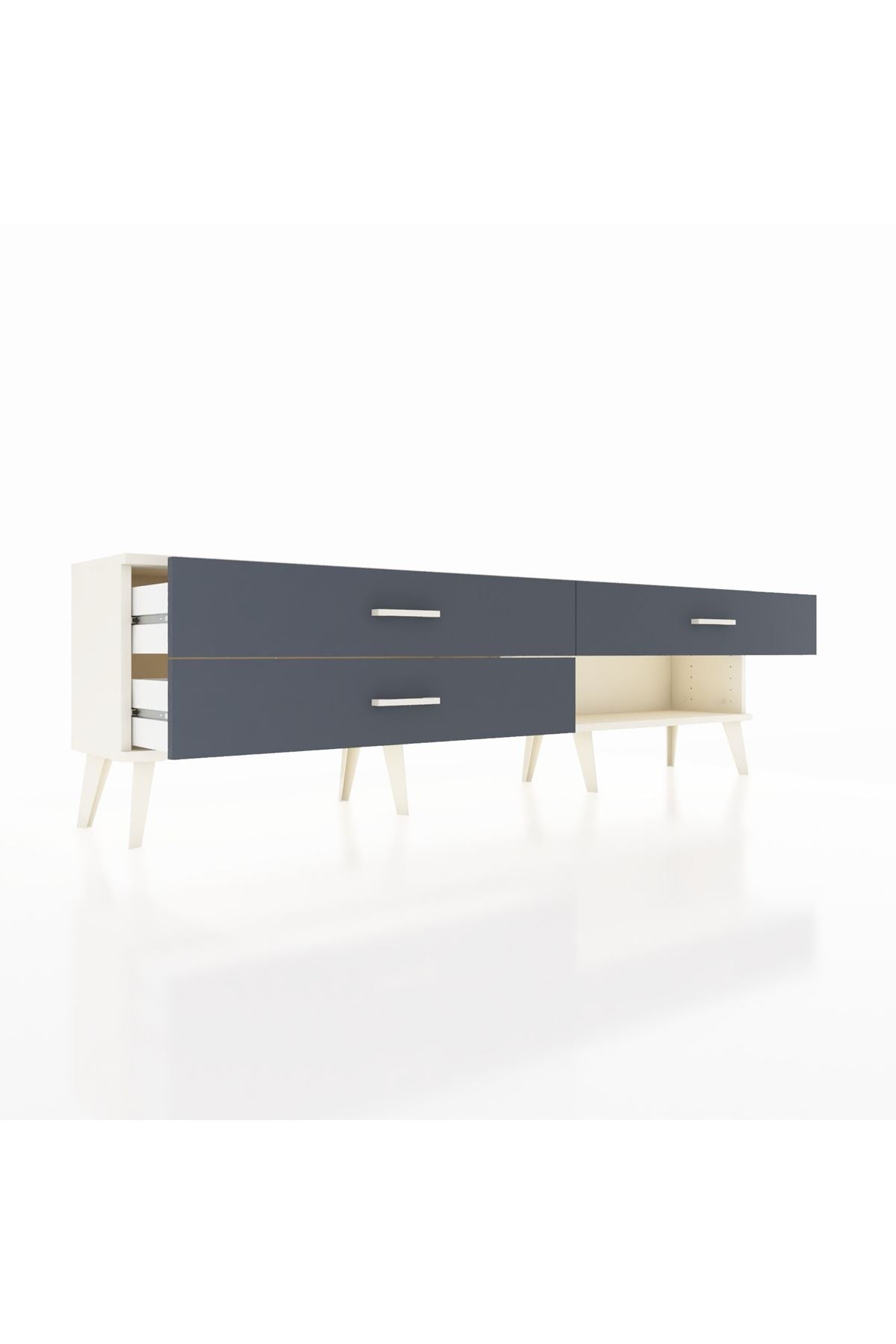 Arges TV Ünitesi 3 Çekmeceli  176x30x51 Aytaşı-Aytaşı/Antrasit