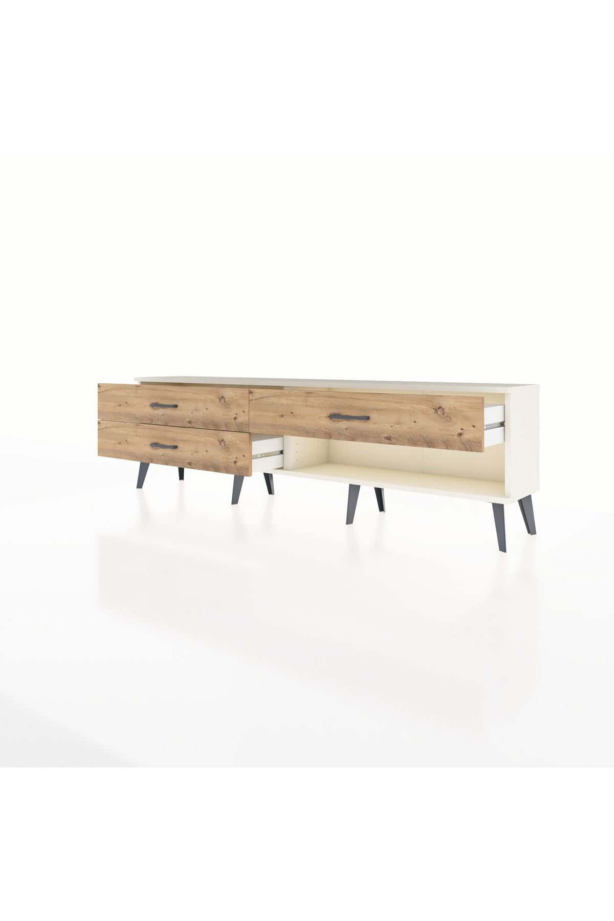 Arges TV Ünitesi 3 Çekmeceli  176x30x51 Aytaşı-Aytaşı/Çam