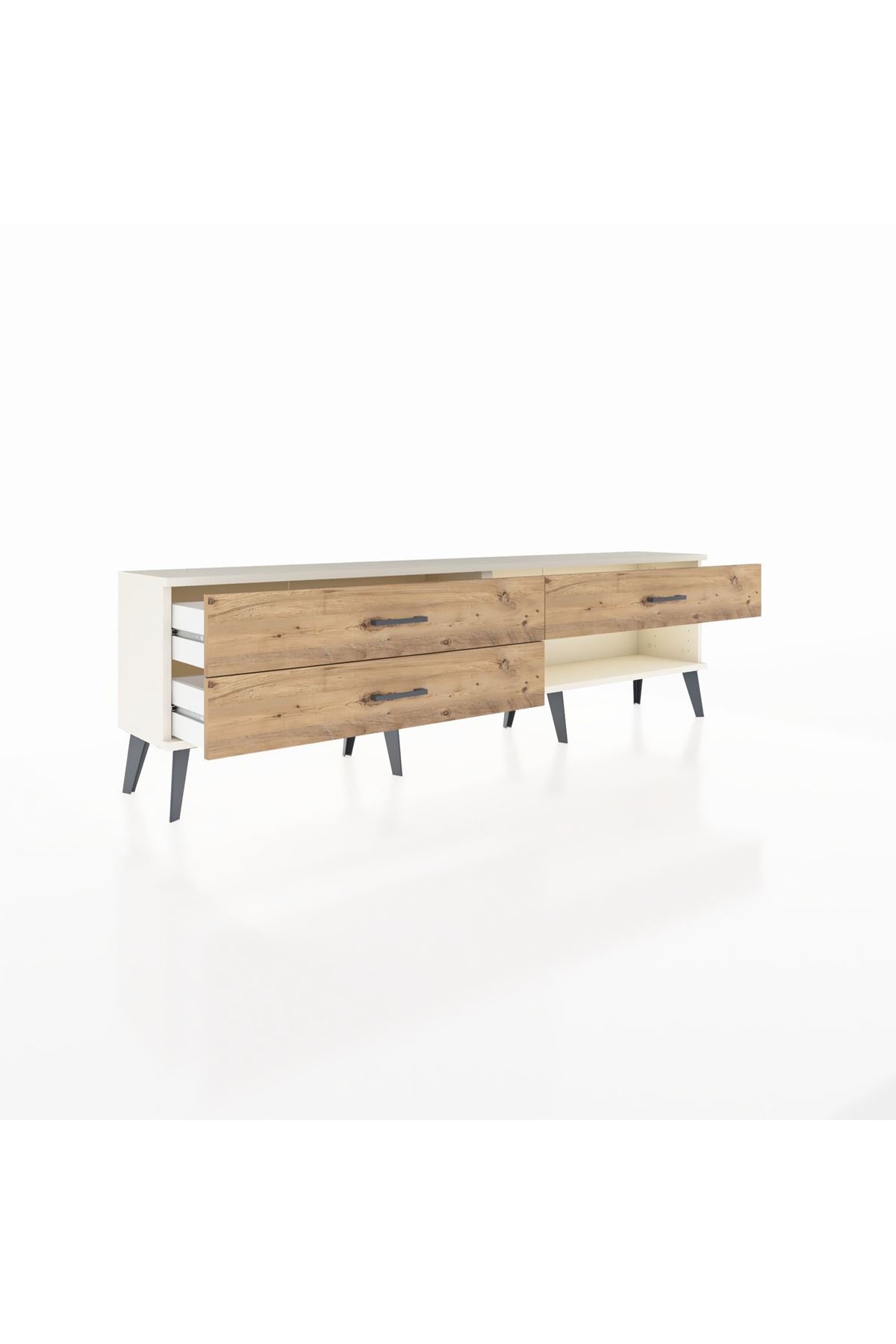 Arges TV Ünitesi 3 Çekmeceli  176x30x51 Aytaşı-Aytaşı/Çam