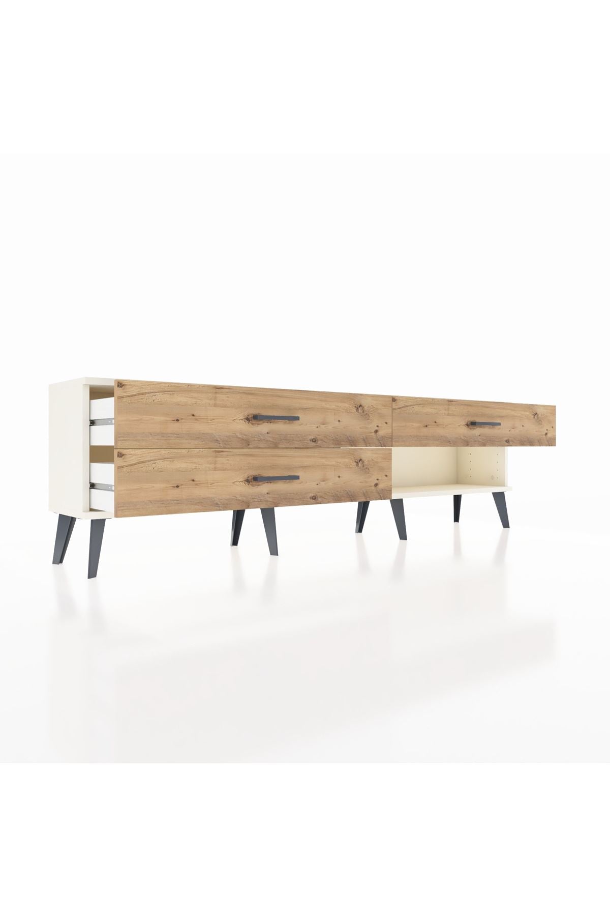 Arges TV Ünitesi 3 Çekmeceli  176x30x51 Aytaşı-Aytaşı/Çam