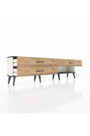 Arges TV Ünitesi 3 Çekmeceli  176x30x51 Aytaşı-Antrasit/Çam