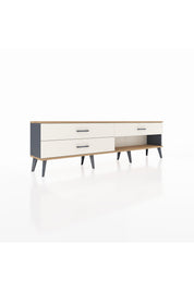 Arges TV Ünitesi 3 Çekmeceli  176x30x51 Antrasit-Çam/Aytaşı
