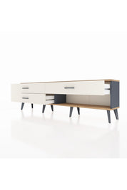 Arges TV Ünitesi 3 Çekmeceli  176x30x51 Antrasit-Çam/Aytaşı