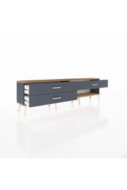Arges TV Ünitesi 3 Çekmeceli  176x30x51 Antrasit-Çam/Antrasit