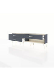 Arges TV Ünitesi 3 Çekmeceli  176x30x51 Antrasit-Aytaşı/Antrasit