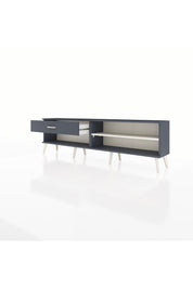 Arges TV Ünitesi Tek Raflı Tek Çekmeceli  176x30x51 Antrasit-Aytaşı/Antrasit