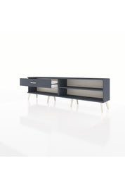 Arges TV Ünitesi Tek Raflı Tek Çekmeceli  176x30x51 Antrasit-Antrasit/Antrasit