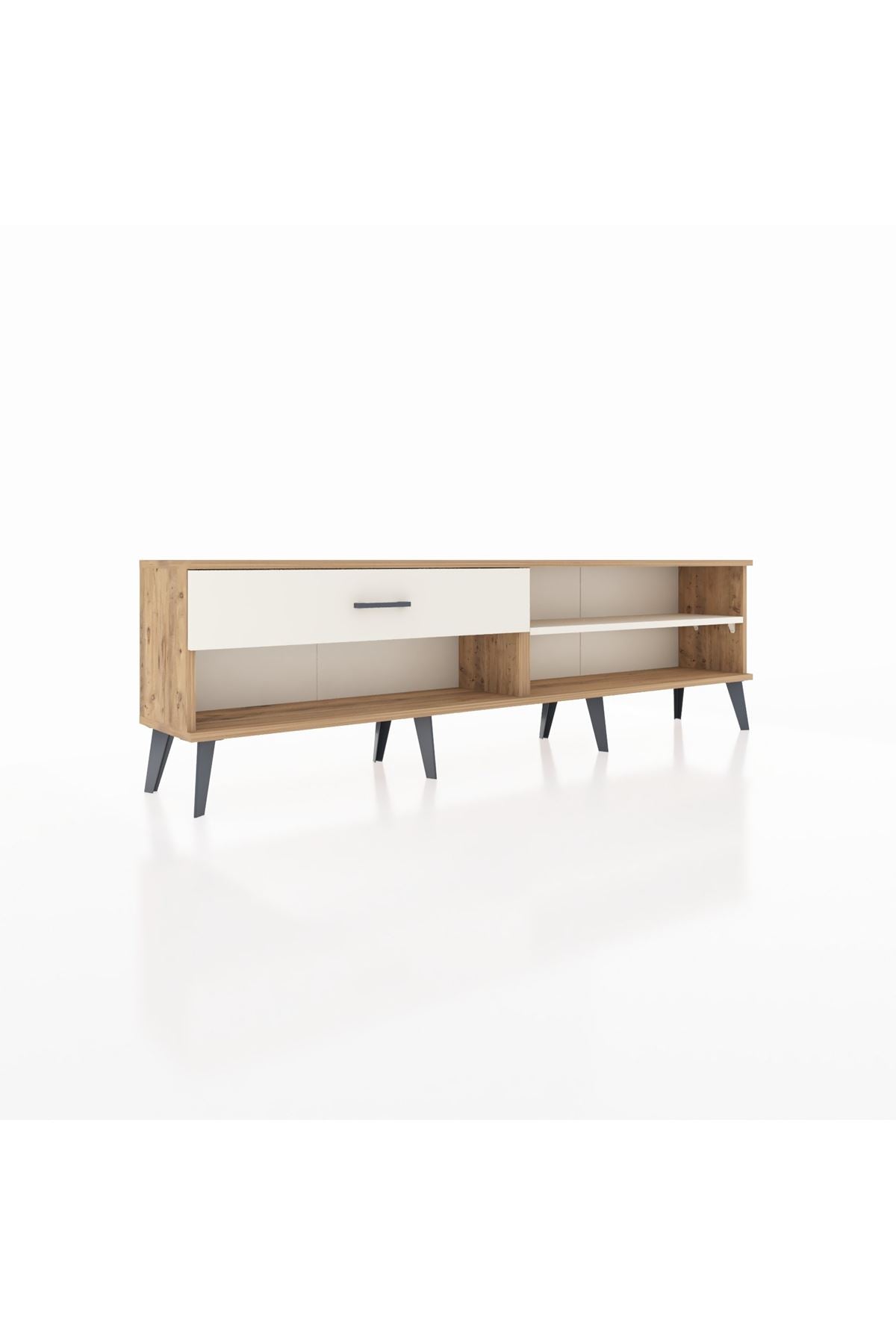 Arges TV Ünitesi Tek Raflı Tek Çekmeceli  176x30x51 Çam-Aytaşı/Aytaşı