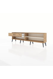 Arges TV Ünitesi Tek Raflı Tek Çekmeceli  176x30x51 Çam-Aytaşı/Çam