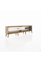 Arges TV Ünitesi Tek Raflı Tek Çekmeceli  176x30x51 Çam-Antrasit/Aytaşı