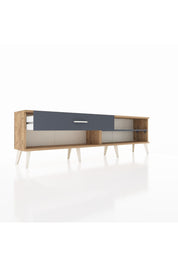 Arges TV Ünitesi Tek Raflı Tek Çekmeceli  176x30x51 Çam-Antrasit/Antrasit