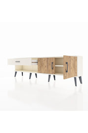 Arges TV Ünitesi Tek Raflı Tek Çekmeceli 2 Kapaklı 176x30x51 Aytaşı-Çam/Aytaşı