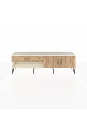 Arges TV Ünitesi Tek Raflı Tek Çekmeceli 2 Kapaklı 176x30x51 Aytaşı-Çam/Çam