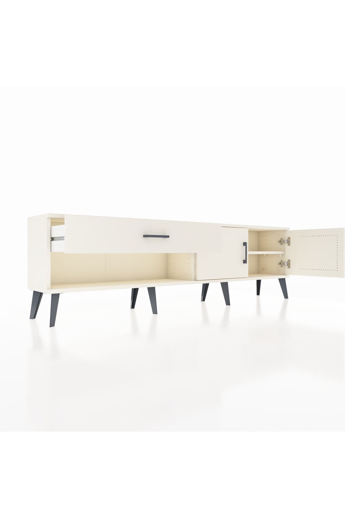 Arges TV Ünitesi Tek Raflı Tek Çekmeceli 2 Kapaklı 176x30x51 Aytaşı-Aytaşı/Aytaşı