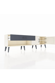 Arges TV Ünitesi Tek Raflı Tek Çekmeceli 2 Kapaklı 176x30x51 Aytaşı-Aytaşı/Antrasit