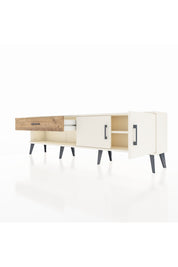 Arges TV Ünitesi Tek Raflı Tek Çekmeceli 2 Kapaklı 176x30x51 Aytaşı-Aytaşı/Çam