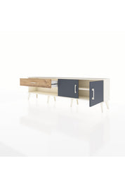 Arges TV Ünitesi Tek Raflı Tek Çekmeceli 2 Kapaklı 176x30x51 Aytaşı-Antrasit/Çam