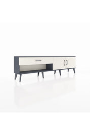 Arges TV Ünitesi Tek Raflı Tek Çekmeceli 2 Kapaklı 176x30x51 Antrasit-Aytaşı/Aytaşı