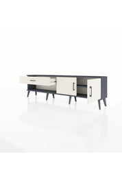 Arges TV Ünitesi Tek Raflı Tek Çekmeceli 2 Kapaklı 176x30x51 Antrasit-Aytaşı/Aytaşı