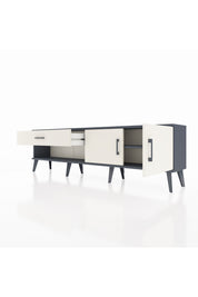 Arges TV Ünitesi Tek Raflı Tek Çekmeceli 2 Kapaklı 176x30x51 Antrasit-Aytaşı/Aytaşı