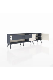 Arges TV Ünitesi Tek Raflı Tek Çekmeceli 2 Kapaklı 176x30x51 Antrasit-Aytaşı/Antrasit