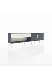 Arges TV Ünitesi Tek Raflı Tek Çekmeceli 2 Kapaklı 176x30x51 Antrasit-Antrasit/Aytaşı