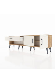 Arges TV Ünitesi Tek Raflı Tek Çekmeceli 2 Kapaklı 176x30x51 Çam-Aytaşı/Aytaşı