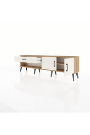 Arges TV Ünitesi Tek Raflı Tek Çekmeceli 2 Kapaklı 176x30x51 Çam-Aytaşı/Aytaşı