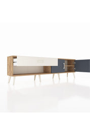 Arges TV Ünitesi Tek Raflı Tek Çekmeceli 2 Kapaklı 176x30x51 Çam-Antrasit/Aytaşı