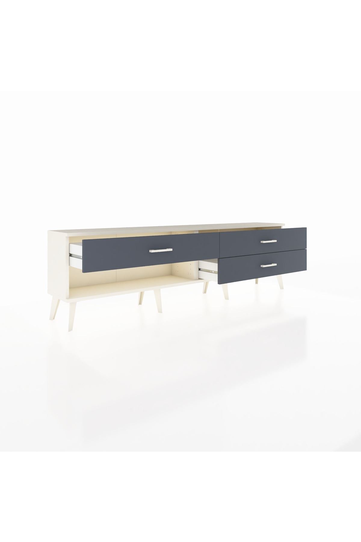 Arges TV Ünitesi 3 Çekmeceli  176x30x51 Aytaşı-Aytaşı/Antrasit