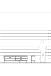 Arges TV Ünitesi 3 Çekmeceli  176x30x51 Aytaşı-Aytaşı/Antrasit