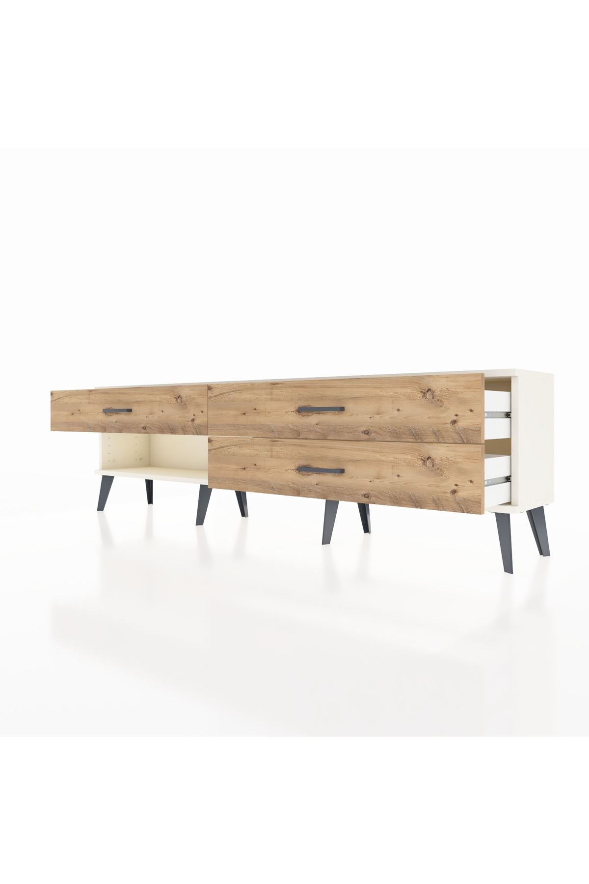 Arges TV Ünitesi 3 Çekmeceli  176x30x51 Aytaşı-Aytaşı/Çam