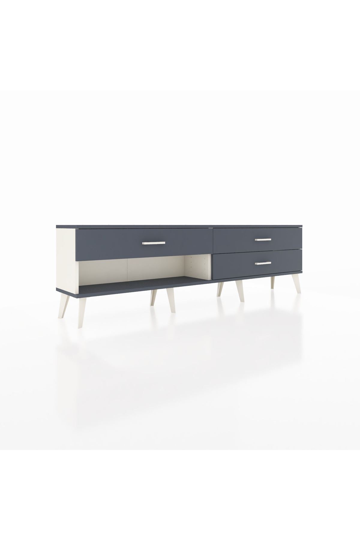 Arges TV Ünitesi 3 Çekmeceli  176x30x51 Aytaşı-Antrasit/Antrasit