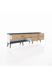 Arges TV Ünitesi 3 Çekmeceli  176x30x51 Aytaşı-Antrasit/Çam