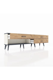 Arges TV Ünitesi 3 Çekmeceli  176x30x51 Aytaşı-Antrasit/Çam