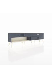 Arges TV Ünitesi 3 Çekmeceli  176x30x51 Antrasit-Aytaşı/Antrasit