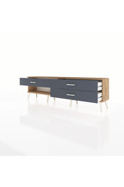 Arges TV Ünitesi 3 Çekmeceli  176x30x51 Çam-Çam/Antrasit